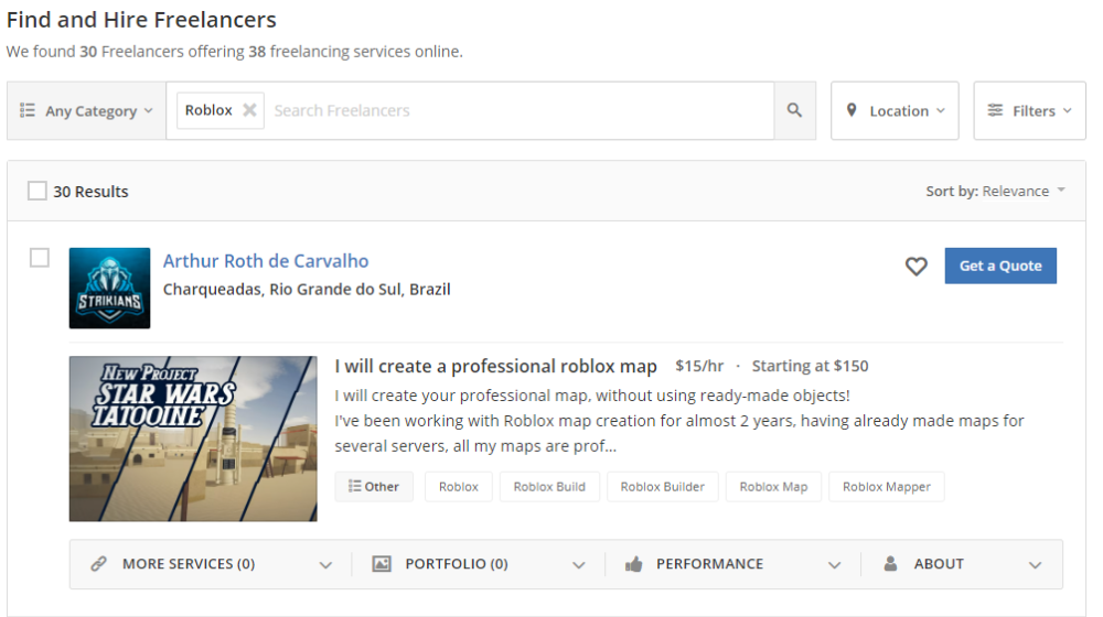 suche auf guru nach roblox artist