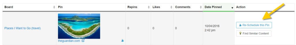 opzione di riprogrammazione del vento in coda