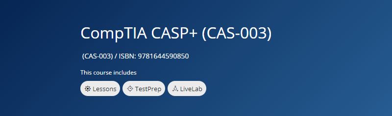 CompTIA CASP+(CAS-003) u인증