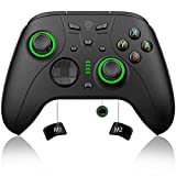Manette EasySMX Switch Pro pour Nintendo Switch/Switch Lite/OLED, manette de commutation sans fil avec boutons programmables, double vibration, Turbo, lumière LED verte et fonction de réveil, prise casque