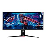 ASUS ROG Strix 34” Ultraszeroki monitor do gier (XG349C) - UWQHD (3440 x 1440), 180 Hz, 1 ms, Extreme Low Motion Blur Sync, 135% sRGB, kompatybilny z G-Sync, DisplayHDR 400, Eye Care, USB-C, DisplayPort, HDMI