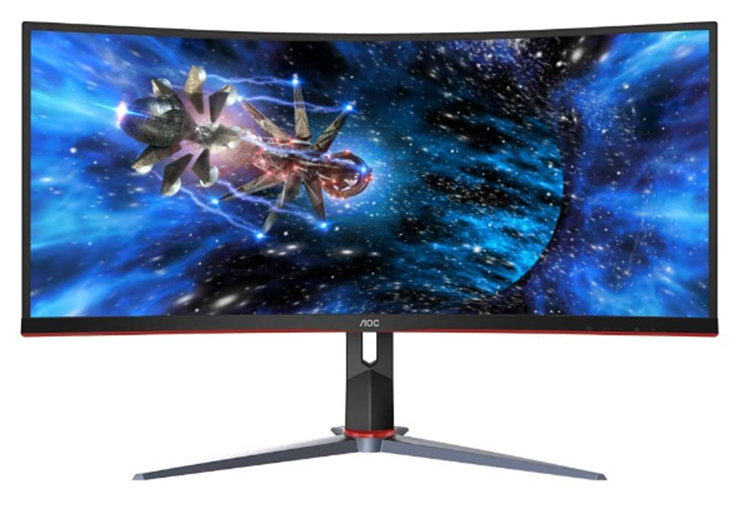 Zakrzywiony monitor do gier AOC UltraWide