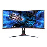 AOC CU34G2X 34-calowy, zakrzywiony, immersyjny monitor do gier, UltraWide QHD 3440x1440, panel VA, 1 ms 144 Hz Adaptive-Sync, regulacja wysokości, 3-letnia zerowa martwych pikseli