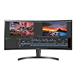 LG 34WN80C-B UltraWide Monitor 34” 21:9 zakrzywiony wyświetlacz IPS WQHD (3440 x 1440), USB Type-C (60 W PD), 99% gama kolorów sRGB, konstrukcja praktycznie bez obramowania z 3 stron, podstawa z regulacją nachylenia/wysokości — czarny