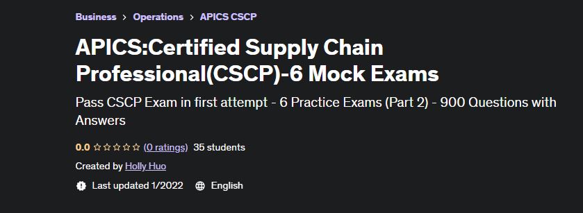 CSCP Mock Exam الجزء 2 Udemy