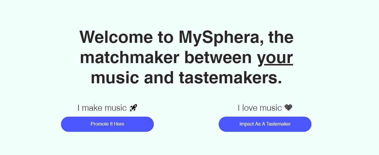 Платформа музыкального маркетинга MySphera