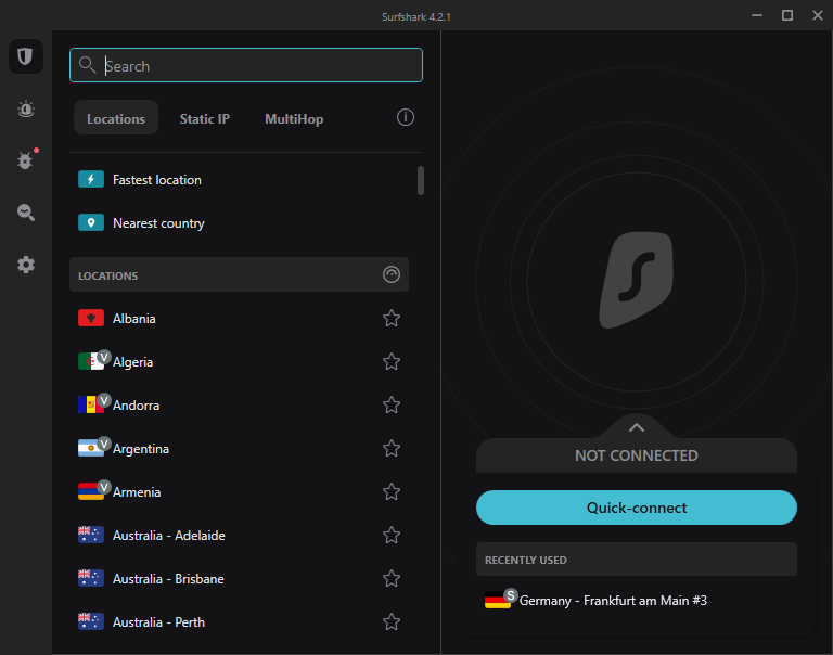 แอปพลิเคชั่น surfshark vpn windows
