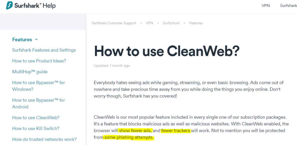 Surfshark ช่วย