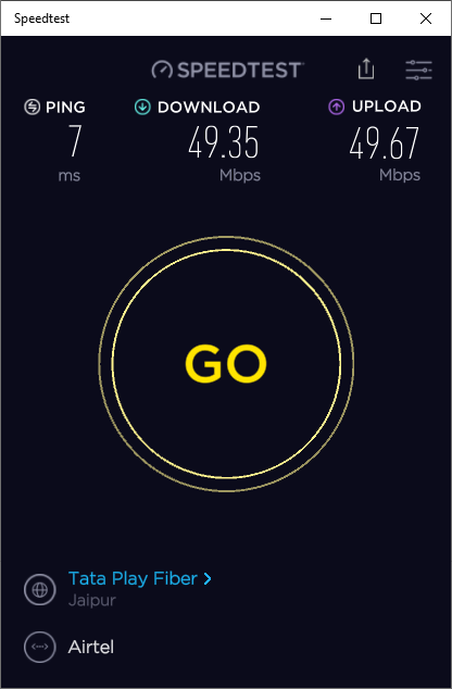 ทดสอบความเร็ว