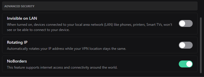 surfshark ความปลอดภัยขั้นสูง