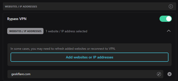 ข้ามเว็บไซต์ surfshark