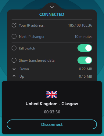 Surfshark หมุน IP