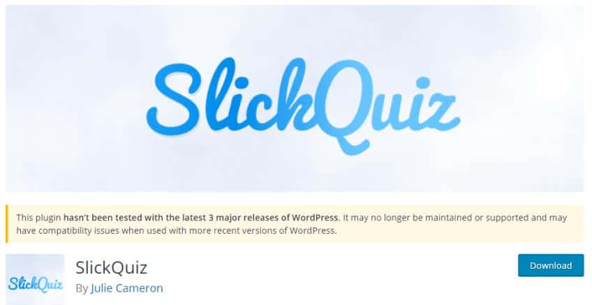 WordPress Sınavları için SlickQuiz