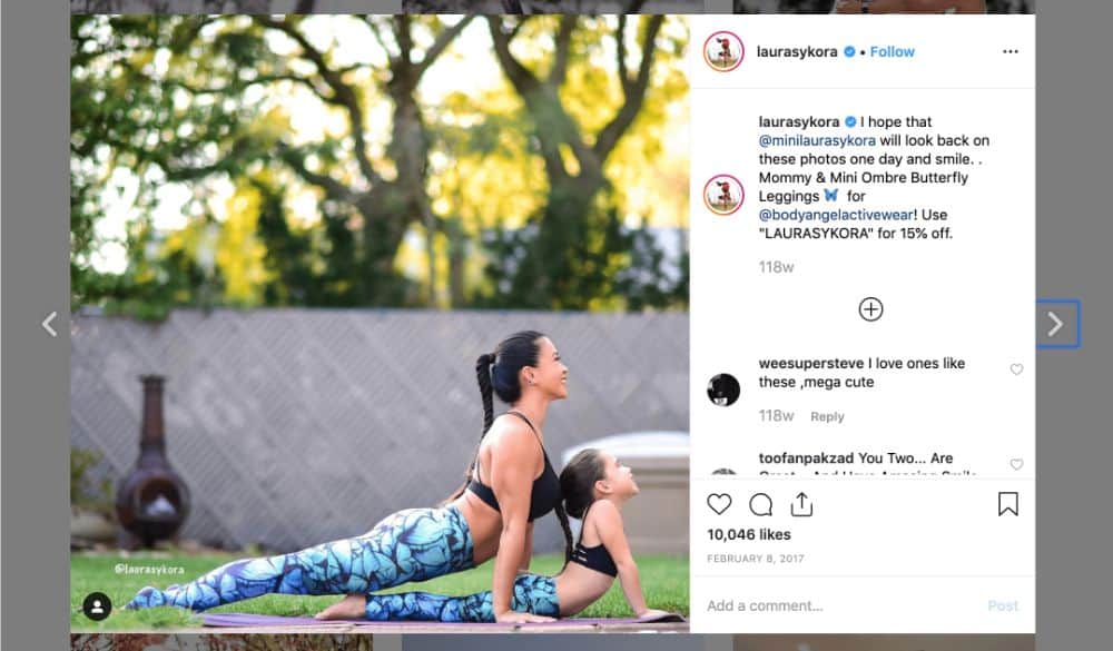 帶有會員優惠券代碼的 Instagram 帖子