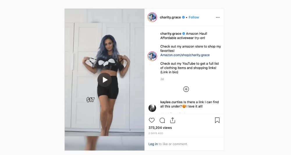 Instagram 個性展示服裝視頻