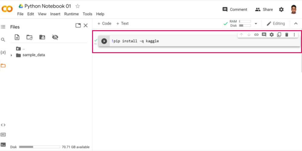 Accéder aux ensembles de données Kaggle