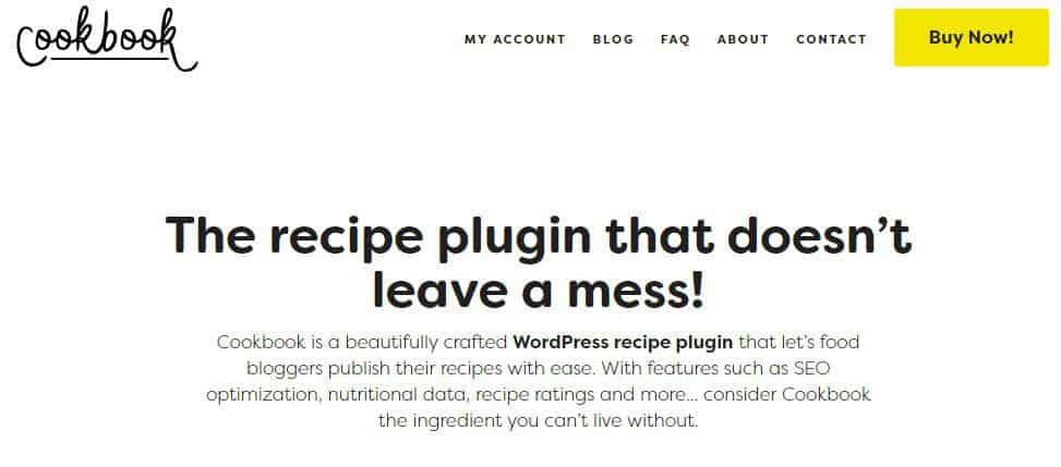 クックブック WordPress プラグイン