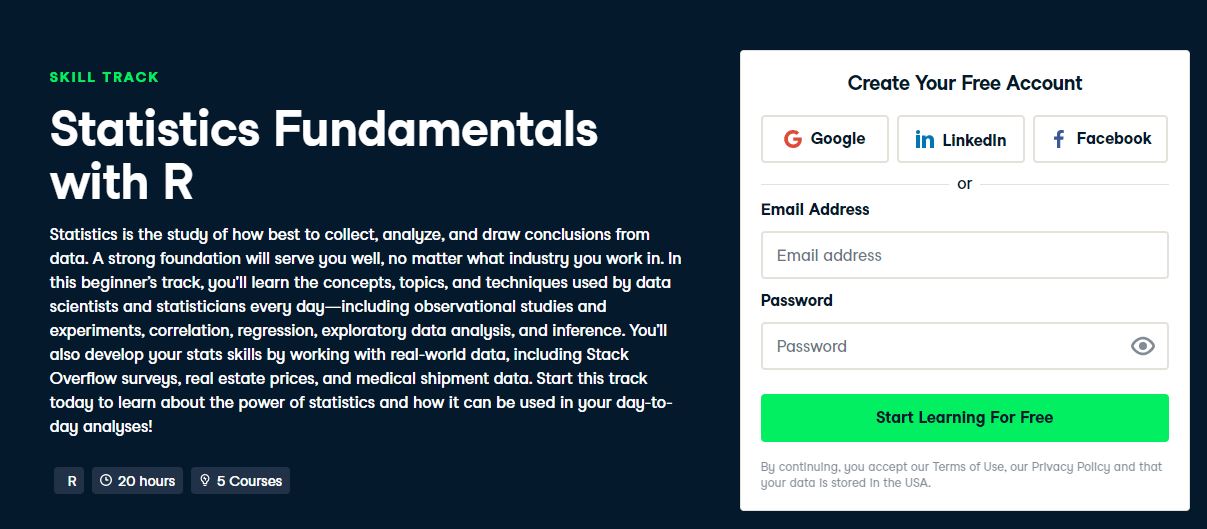 Statistikgrundlagen mit R DataCamp