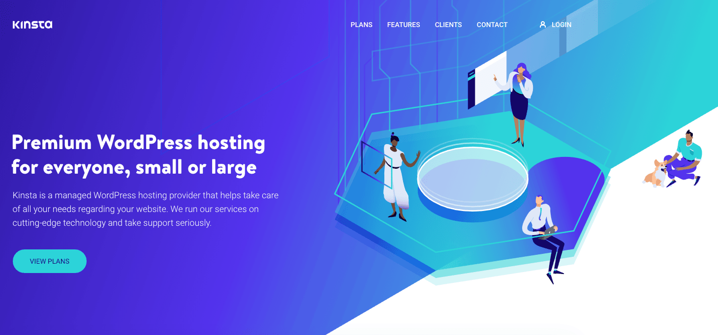 Kinstaホスティングウェブサイト