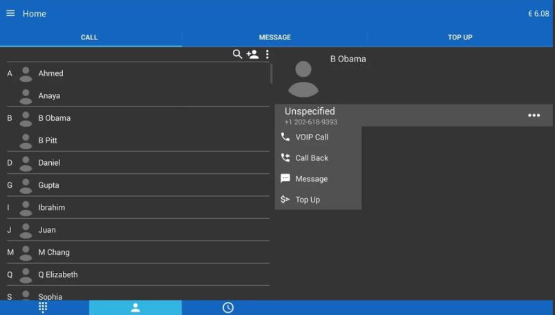 Aplikacja MobileVOIP