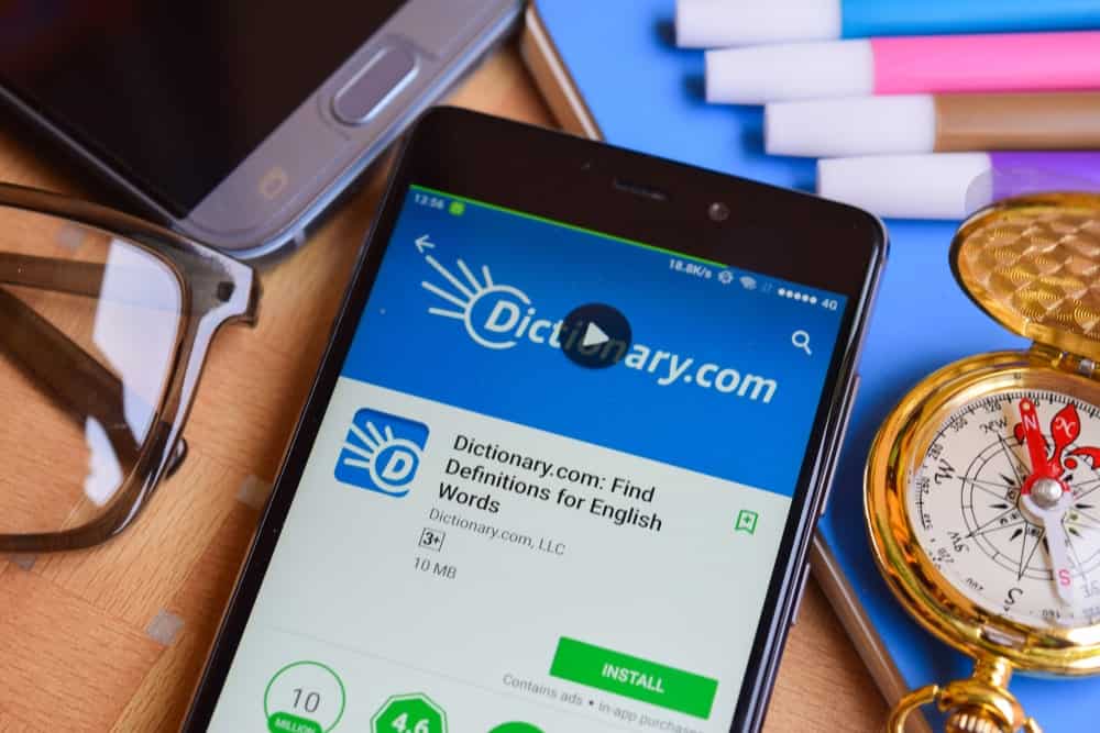 Aplikacja Dictionary.com