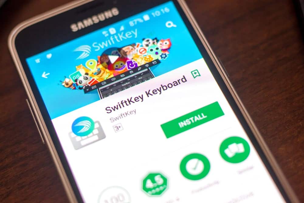 Aplikacja Klawiatura Swiftkey