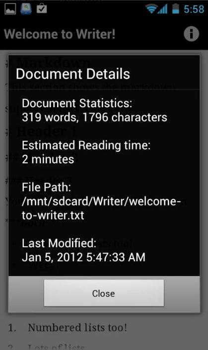 Aplikacja do pisania