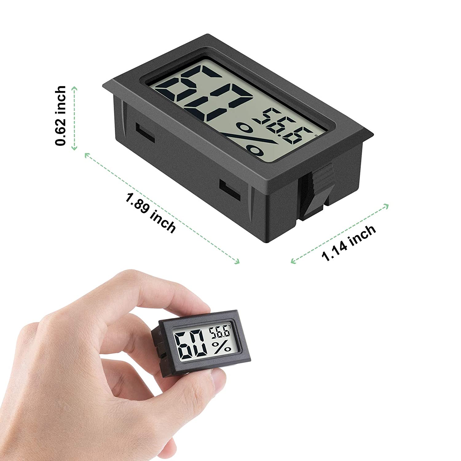 DWEPTU Lot de 4 mini hygromètres à thermomètre numérique