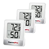 ThermoPro TP49 3 Pièces Hygromètre Numérique Thermomètre Intérieur Humidimètre Mini Hygromètre Thermomètre avec Moniteur de Température et d'Humidité Thermomètre d'Ambiance