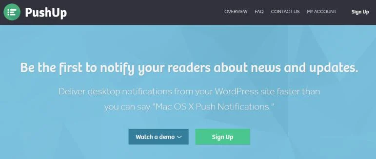 PushUp pour les notifications push