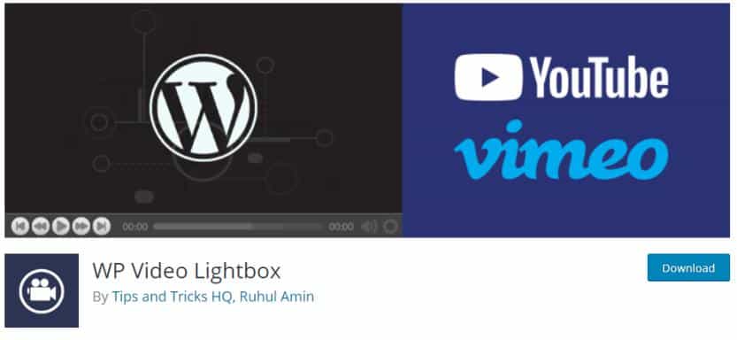 Plugin WP Video LightBox