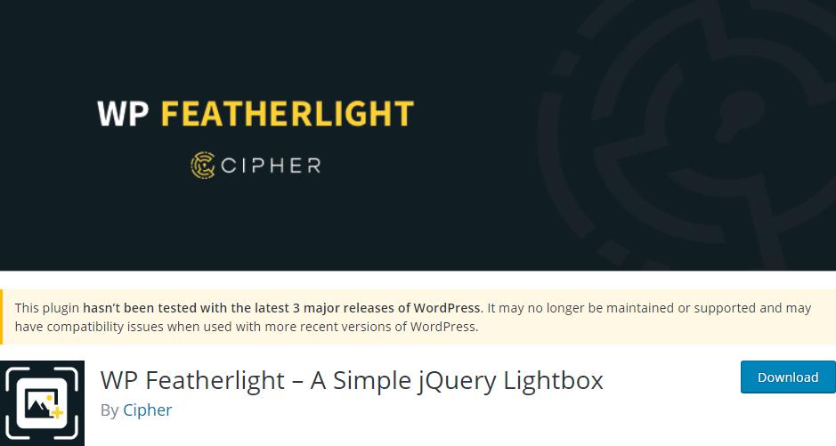 Plugin WP Featherlight
