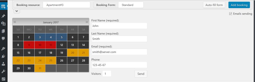 WP 預訂日曆插件