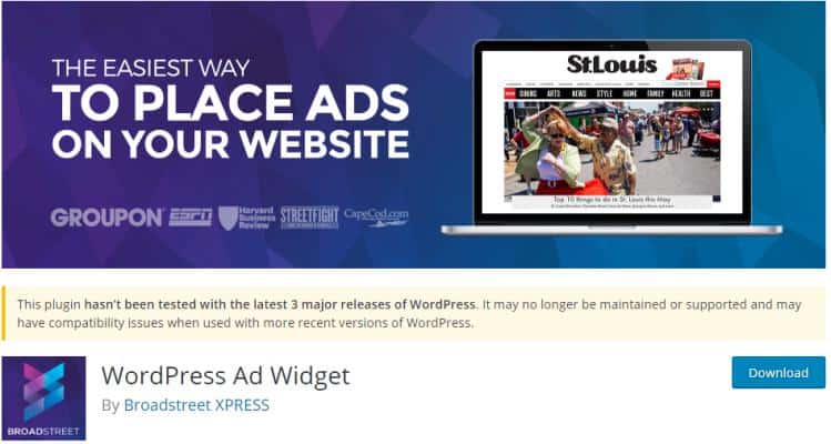WordPress Ad Widget Complemento gratuito para la gestión de anuncios