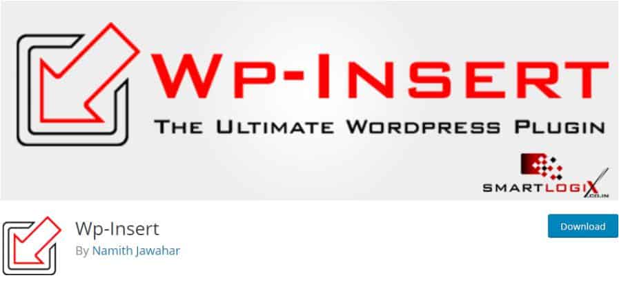 WP-Insert Complemento gratuito de WordPress para gestión de anuncios