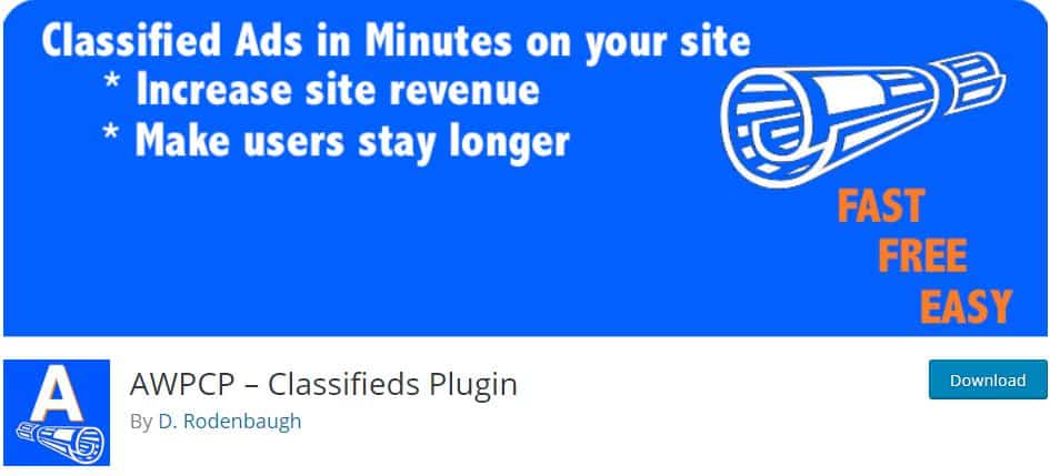 Complemento de anuncios clasificados gratuito para la gestión de anuncios