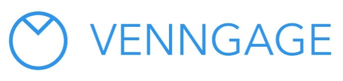 شعار Venngage الأزرق