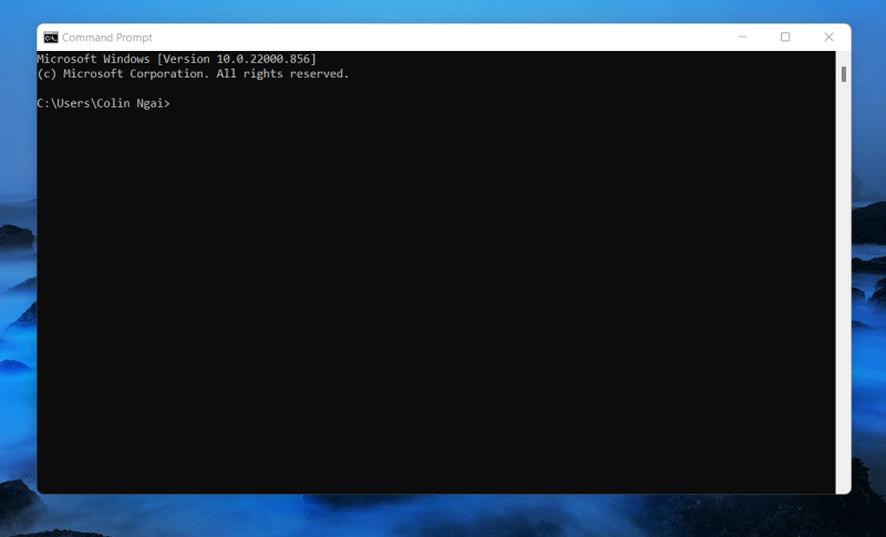 ouvrir l'invite de commande Windows pour utiliser nodejs