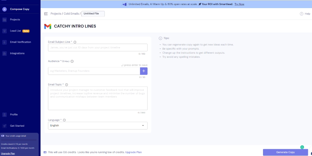 Fitur Smartwriter.AI