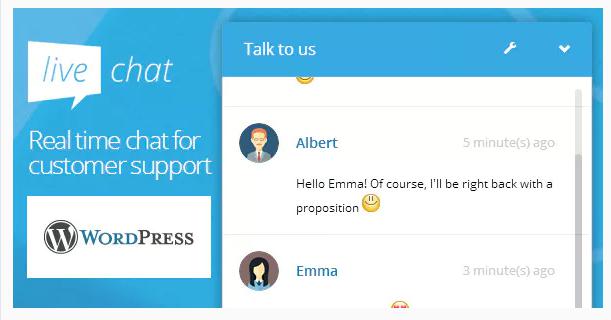 用于实时聊天的 WordPress 实时聊天插件