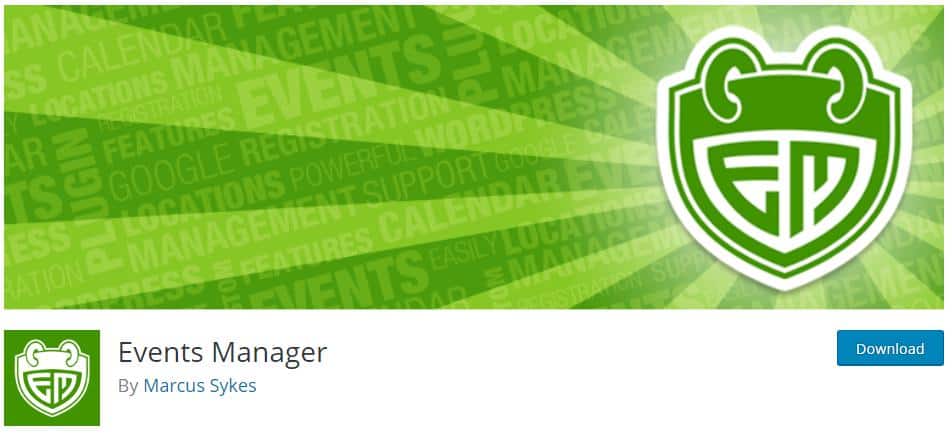 用于事件显示的事件管理器插件