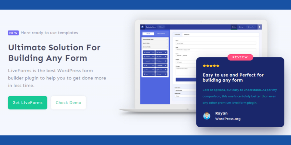 Формы для живых форм WordPress