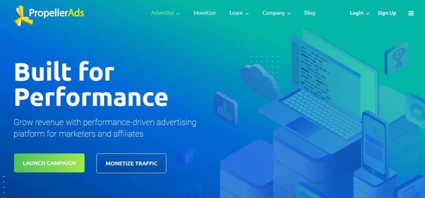 Propeller Ads para campanhas de publicidade em vídeo