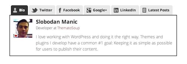 Fancyest Author Bio 的作者簡介