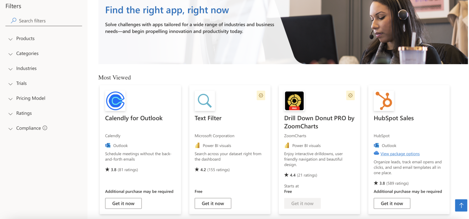 Office 商店(AppSource)