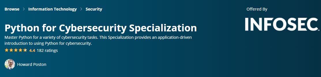 Python Especialización en Ciberseguridad Coursera
