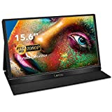 Taşınabilir Monitör - Lepow 15.6 İnç Full HD 1080P USB Tip-C Bilgisayar Ekranı IPS Göz Bakımı Ekranı, HDMI'li Tip C Dizüstü Bilgisayar için Hoparlörler PS4 Xbox Telefon Dahil Akıllı Kapak ve Ekran Koruyucu Siyah