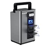 Centrale elettrica portatile - Potenza da 296 Wh Onda sinusoidale pura 110 V/220 V/300 W Porta CA, IP63 a prova di acqua/polvere/urto Carica wireless Presa USB Generatore solare (pannello solare opzionale), Emergenza CPAP da campeggio