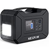 NEXPOW Centrale Elettrica Portatile, Generatore Solare 296Wh 80000mAh 110V/300W (Picco 500W) 2 Prese AC/4 Porte USB/2 Porte DC/Porte QC 3.0 PD per iPhone 12 Alimentazione a Batteria di Backup per CPAP Outdoor Camp