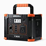 Centrale elettrica portatile 300 W, generatore solare GRECELL 288 Wh con uscita USB-C PD da 60 W, presa CA sinusoidale pura da 110 V, batteria al litio di riserva per esterni, campeggio, viaggi, caccia, casa, blackout (sovratensione 600 W)